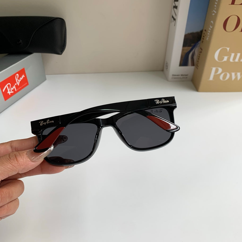 Ray-Ban Polarized Square Black Lens Sunglasses for Men & Women - 450159 - detail image 8