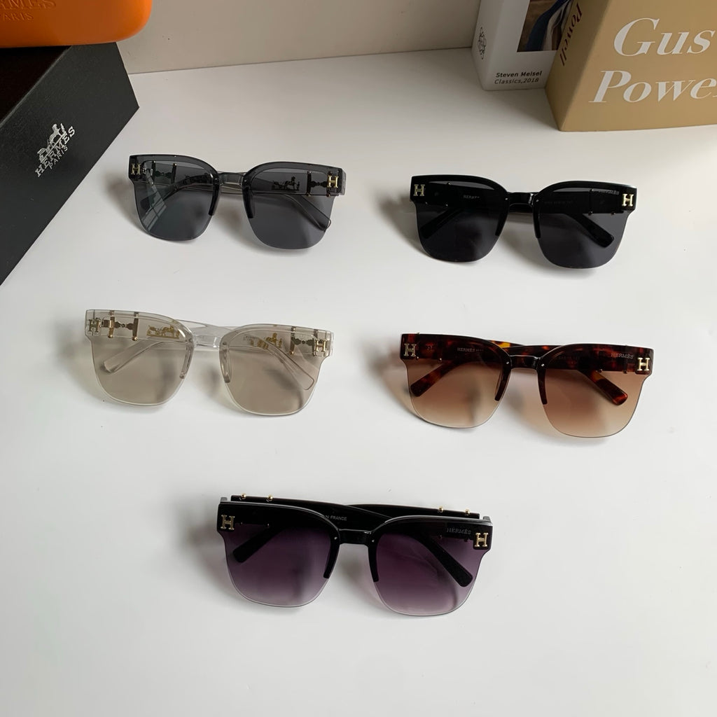Hermès Square Silver Lens Sunglasses for Men & Women - 488090 - detail image 9
