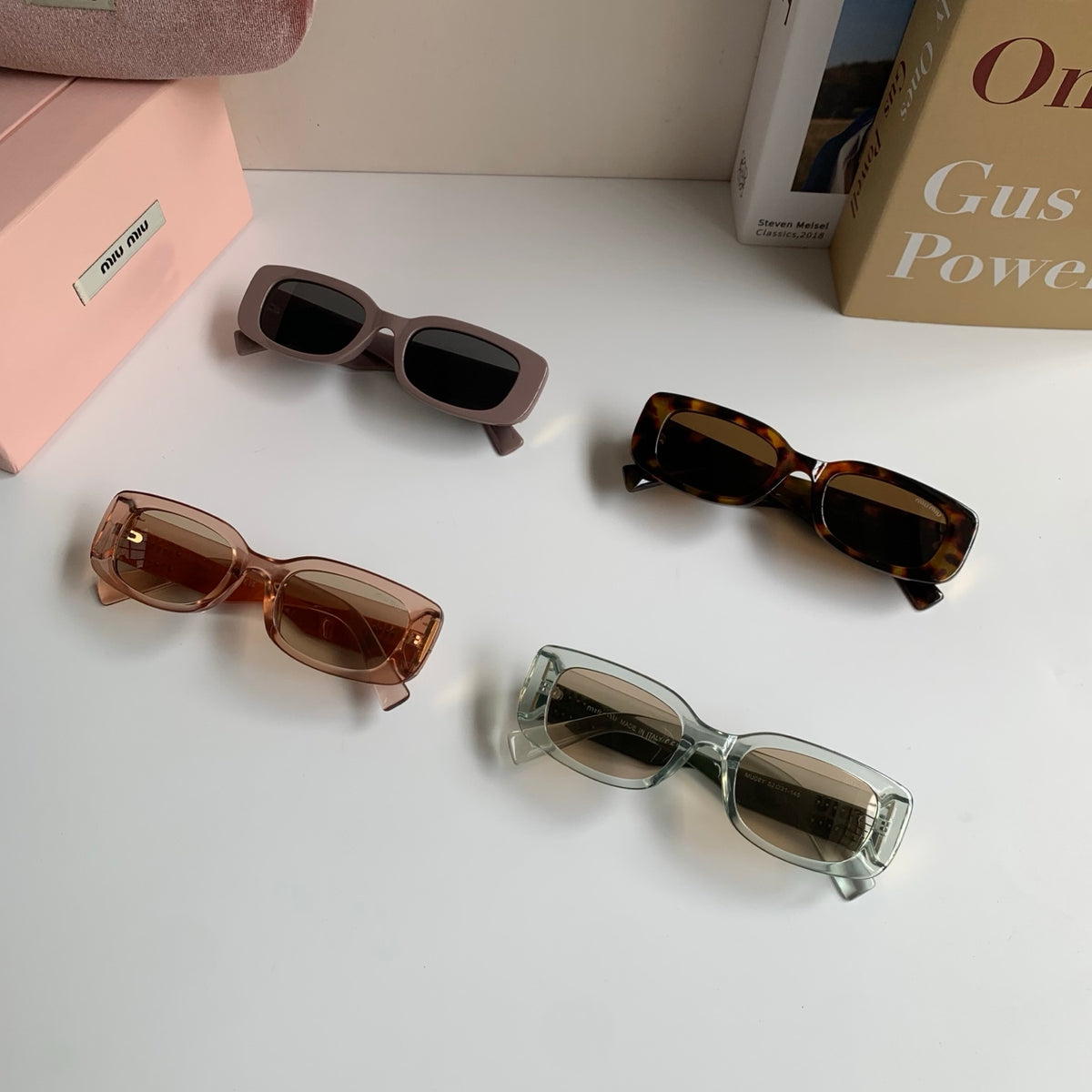 Miu Miu Square Silver Lens Sunglasses for Men & Women - 487734 - detail image 9